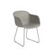 Fauteuil FIBER pieds luge, Gris