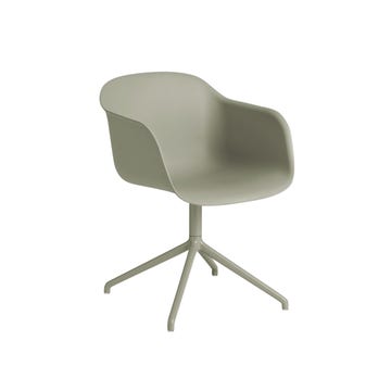 Fauteuil FIBER de Muuto, Pieds Etoile, Dusty Green