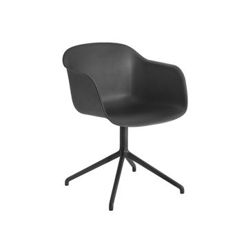Fauteuil FIBER de Muuto, Pieds Etoile, Noir