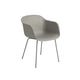Fauteuil FIBER tube base, Gris