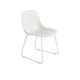 Chaise FIBER SIDE de Muuto, Sled base, Blanc