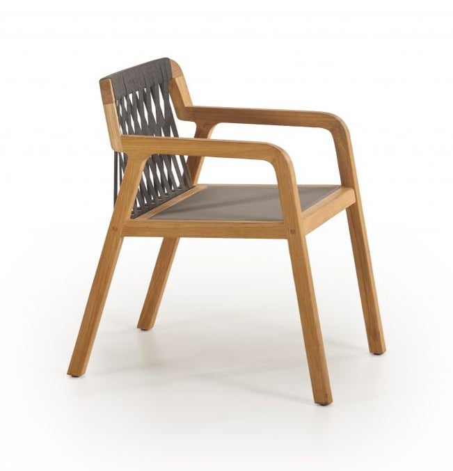 Fauteuil de repas FLEXX de Jardinico, Teck