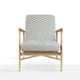 Fauteuil FLOATING, Tissu Pierre Frey, Bakou Céladon