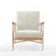 Fauteuil FLOATING, Tissu coton, Craie