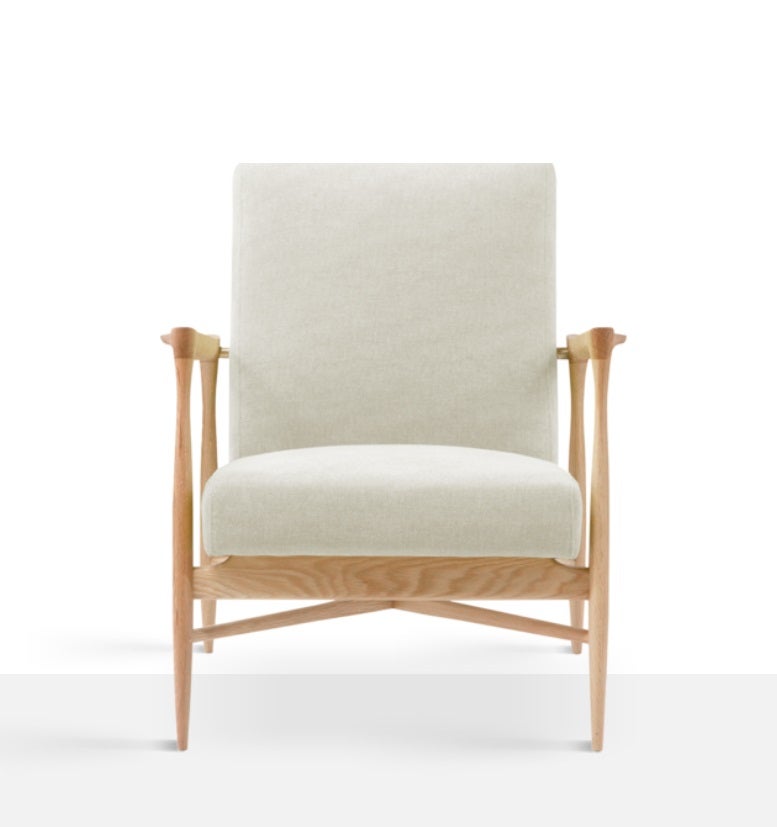 Fauteuil FLOATING de RED Edition, Tissu coton, Craie Fauteuil FLOATING de RED Edition, Tissu coton, Craie
