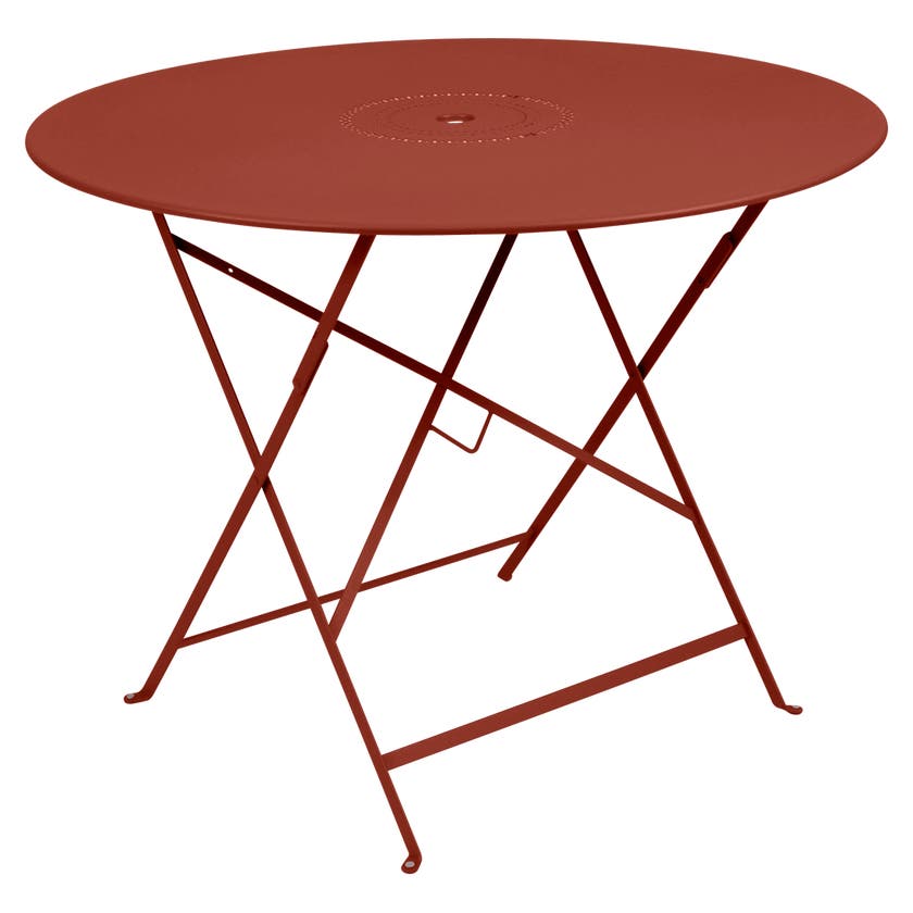 Table pliante FLORÉAL de Fermob D.96 cm, Ocre rouge Table pliante FLORÉAL de Fermob D.96 cm, Ocre rouge