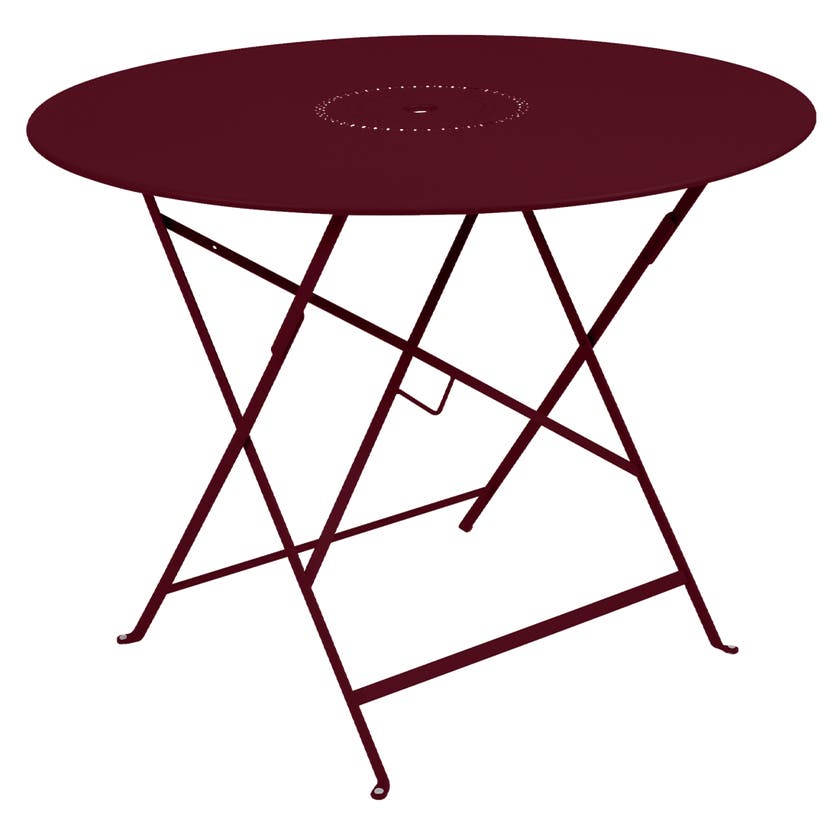Table pliante FLORÉAL de Fermob D. 96, Cerise noire Table pliante FLORÉAL de Fermob D. 96, Cerise noire