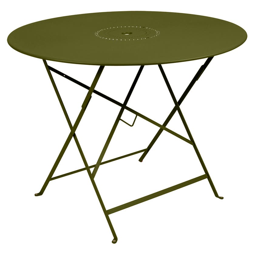 Table pliante FLORÉAL de Fermob, D. 96, Pesto Table pliante FLORÉAL de Fermob, D. 96, Pesto