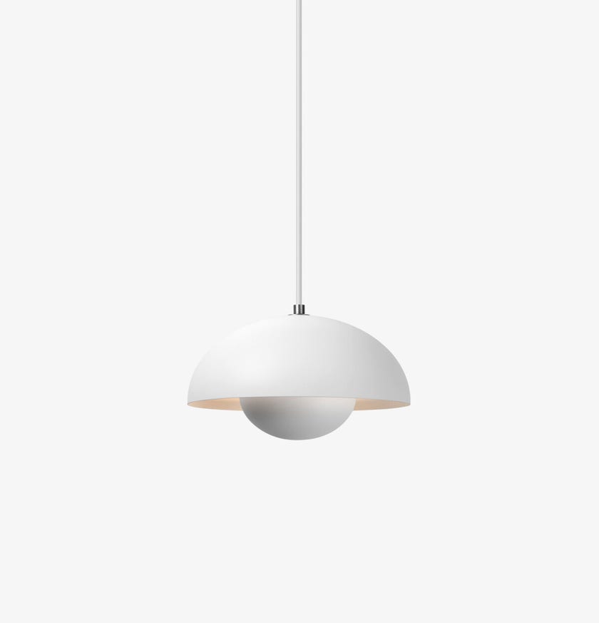 Suspension FLOWERPOT VP1 de &Tradition, Blanc mat