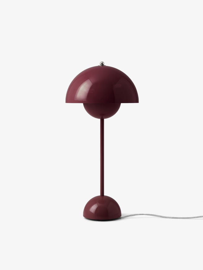 Lampe à poser FLOWERPOT VP3 de &Tradition, Dark plum Lampe à poser FLOWERPOT VP3 de &Tradition, Dark plum