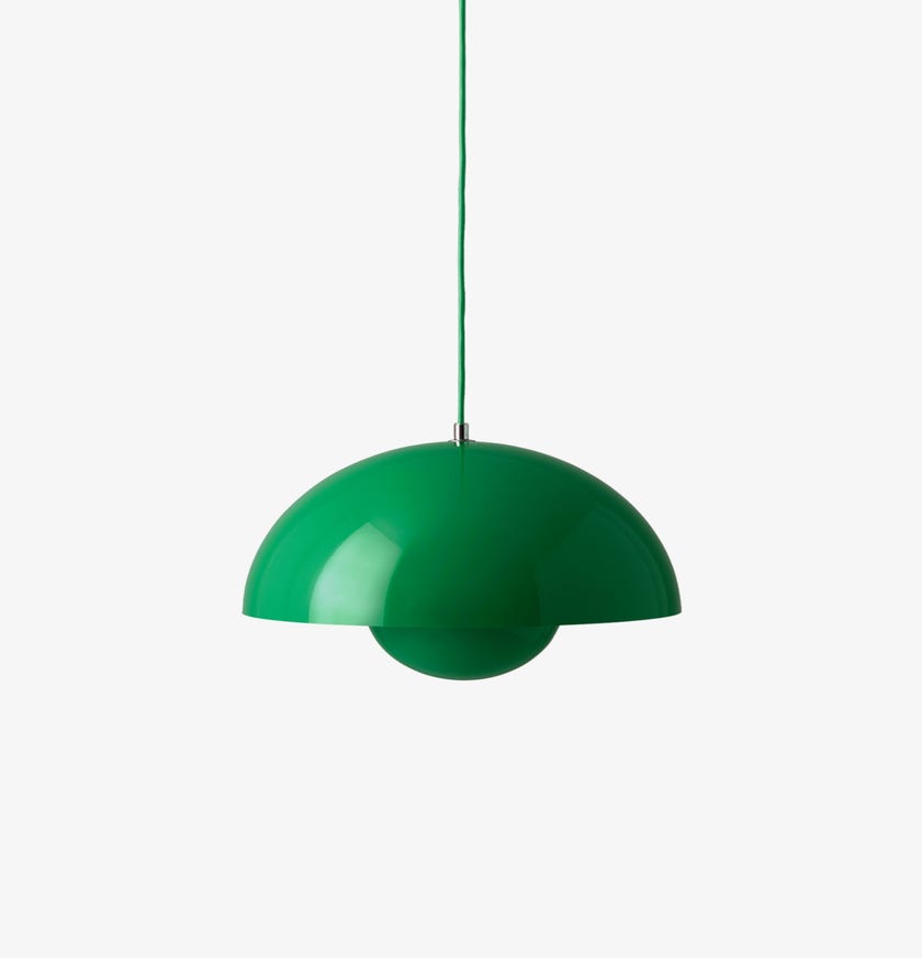 Suspension FLOWERPOT VP7 de &Tradition, Signal green