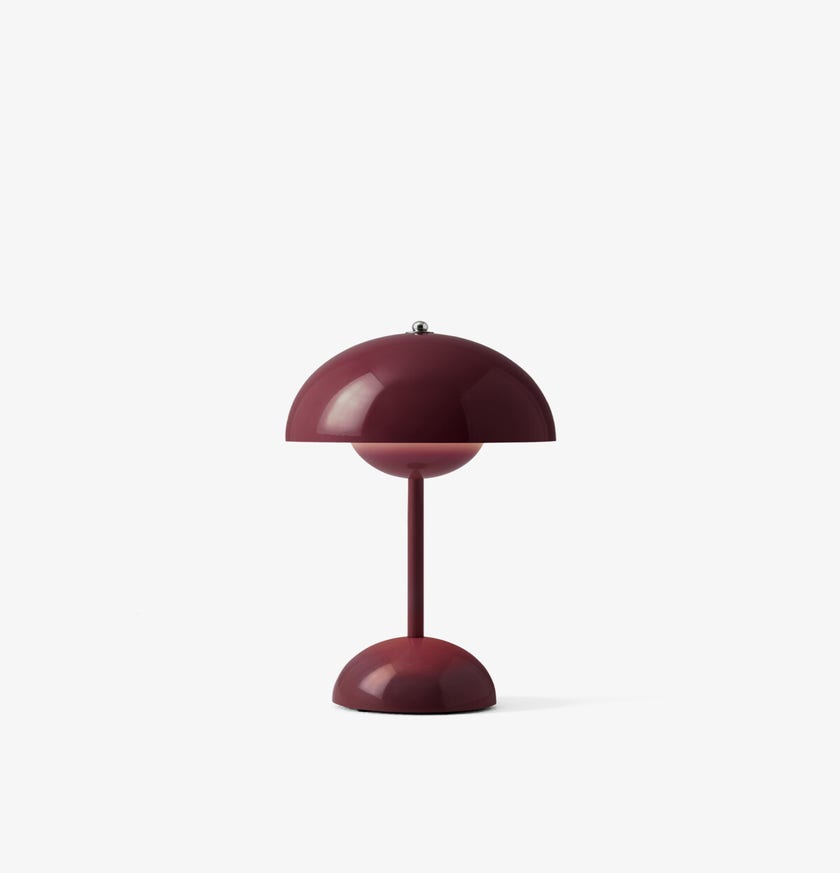 Lampe portable et rechargeable FLOWERPOT VP9 de &Tradition, Dark plum