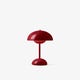 Lampe portable et rechargeable FLOWERPOT VP9, Vermilion Red