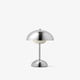 Lampe portable et rechargeable FLOWERPOT VP9, Chrome