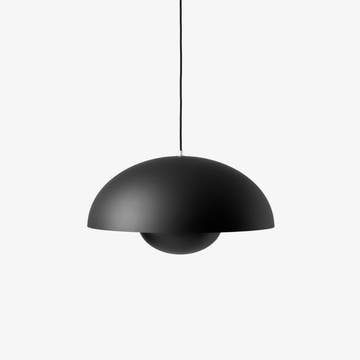 Suspension FLOWERPOT VP2 de &Tradition, Noir mat