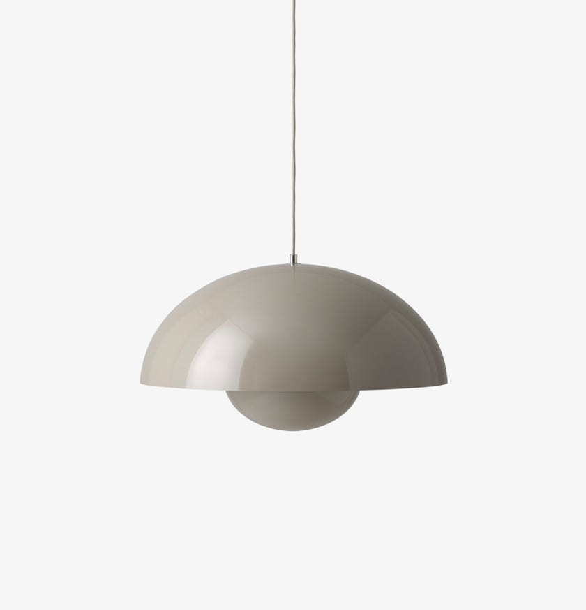 Suspension FLOWERPOT VP2 de &Tradition, Grey beige