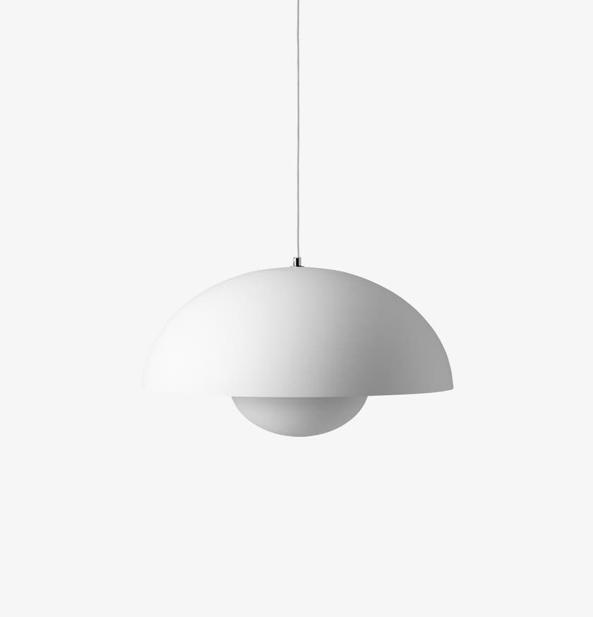 Suspension FLOWERPOT VP2 de &Tradition, Blanc mat