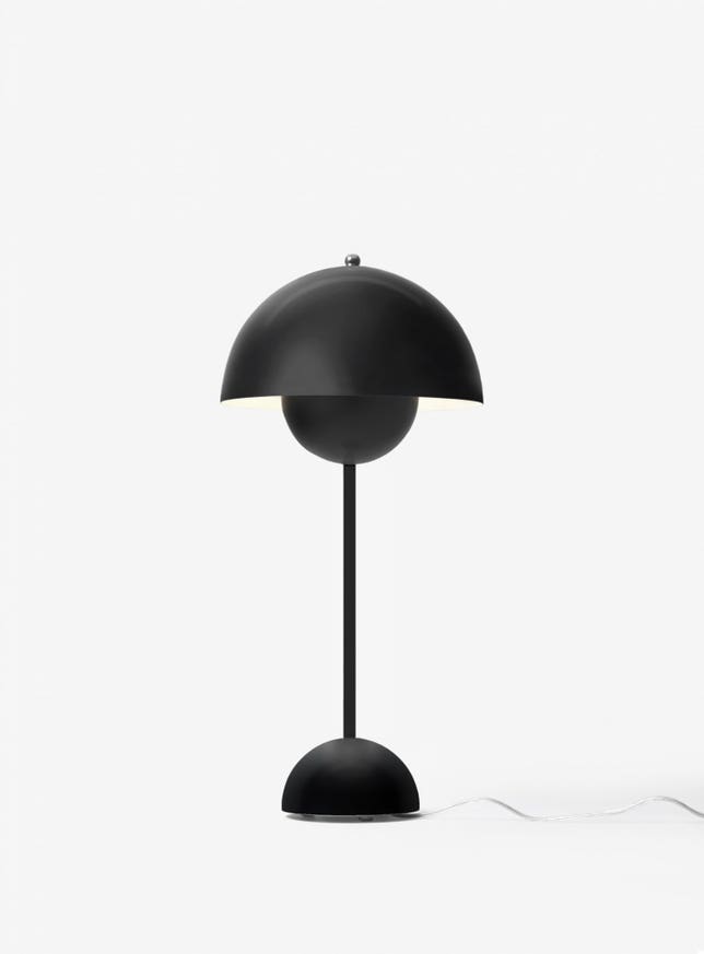 Lampe à poser FLOWERPOT VP3 de &Tradition, Noir mat Lampe à poser FLOWERPOT VP3 de &Tradition, Noir mat