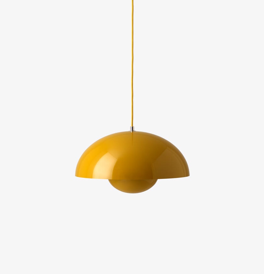 Suspension FLOWERPOT VP7 de &Tradition, Moutarde