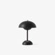 Lampe portable et rechargeable FLOWERPOT VP9, Noir mat