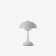 Lampe portable et rechargeable FLOWERPOT VP9, gris clair mat