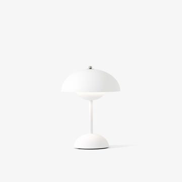 Lampe portable et rechargeable FLOWERPOT VP9 de &Tradition, Blanc mat