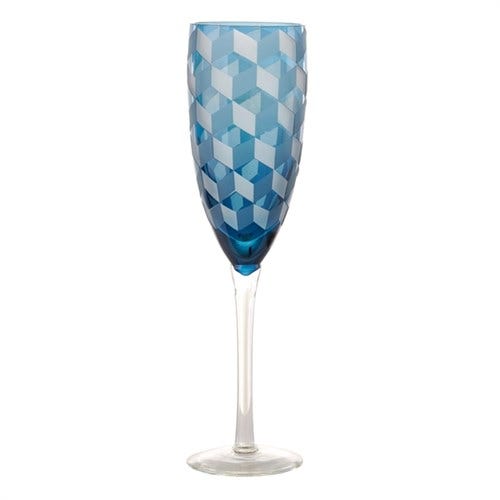 Flûtes à champagne BLOCKS de Pols Potten, Bleu Flûtes à champagne BLOCKS de Pols Potten, Bleu