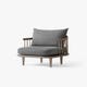 Fauteuil FLY SC10, Smoked oiled oak with Hot Madison 093