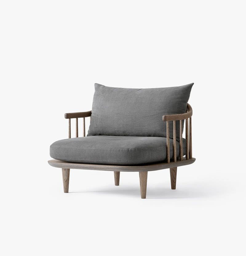 Fauteuil FLY SC10 de &TRADITION, Smoked oiled oak with Hot Madison 093