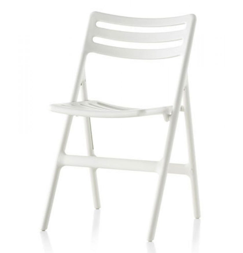 CHAISE PLIANTE FOLDING AIR, Blanc de MAGIS