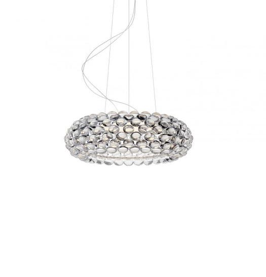 Suspension CABOCHE PLUS MEDIA de Foscarini, On/Off, Transparent