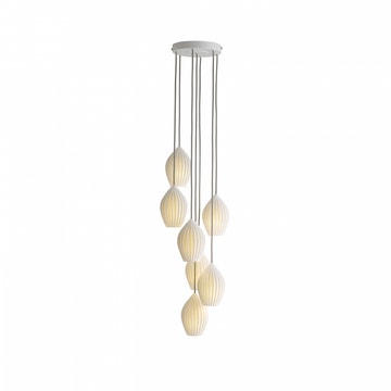 Suspension FIN GROUPING 7 grappes d'Original BTC, Blanc Naturel