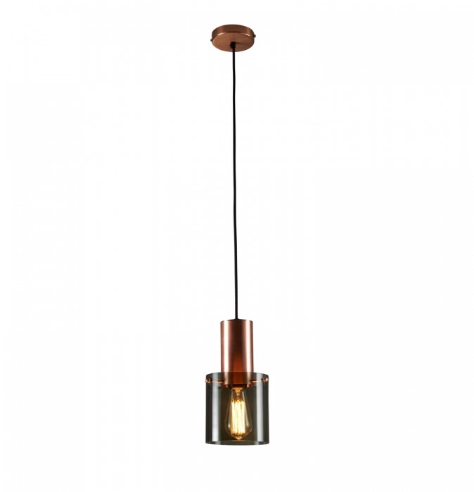 Suspension WALTER Taille 1 d'Original BTC, Anthracite et Cuivre