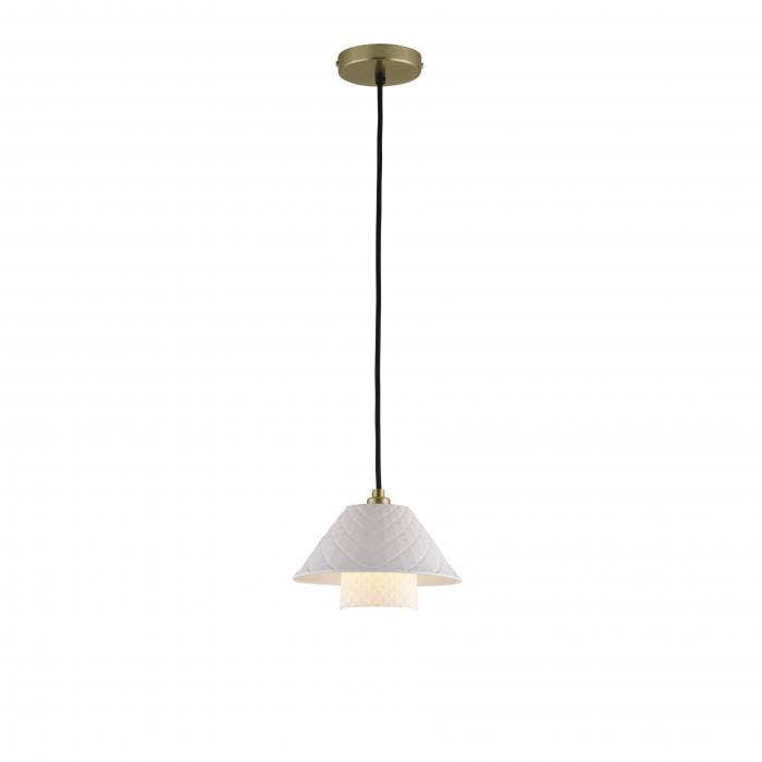 Suspension OXFORD DOUBLE d'Original BTC, Laiton satiné Suspension OXFORD DOUBLE d'Original BTC, Laiton satiné