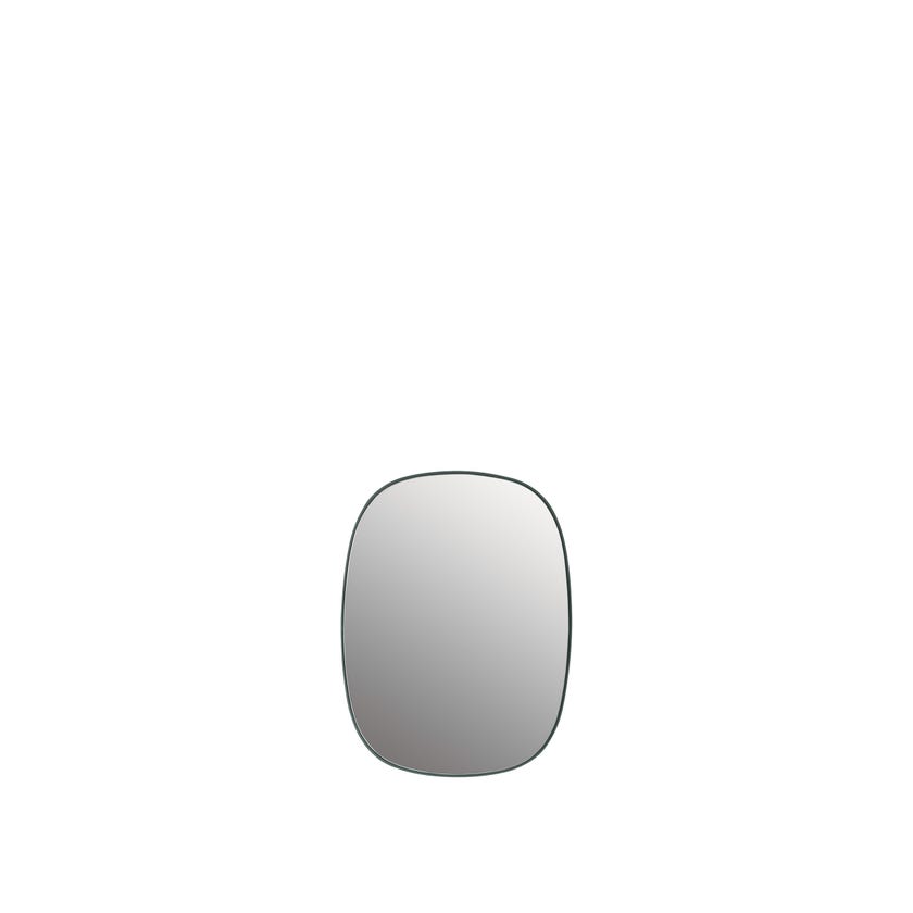 Miroir mural FRAMED MIRROR de Muuto, Small, Vert foncé/verre clair Miroir mural FRAMED MIRROR de Muuto, Small, Vert foncé/verre clair