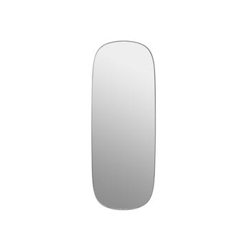 Miroir mural FRAMED MIRROR de Muuto, Large, Gris/verre clair