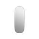 Miroir mural FRAMED MIRROR, Large, Gris/verre clair