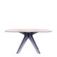 Table SIR GIO Carrée, Pieds fumé, Bronze