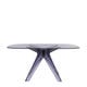 Table SIR GIO Carrée, Pieds fumé, Fumé