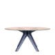 Table SIR GIO de Kartell, Pieds fumé, Rose poudré