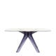 Table SIR GIO Carrée, Pieds fumé, Vert