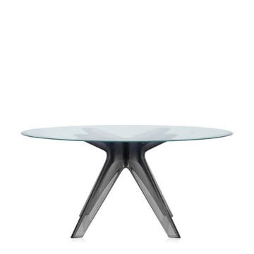Table SIR GIO de Kartell, Pieds fumé, Vert