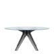 Table SIR GIO, Pieds fumé, Vert