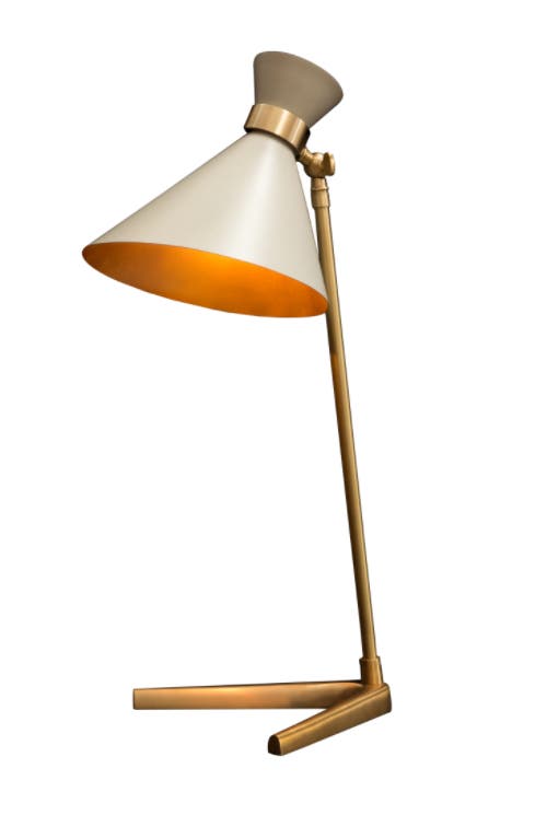 Lampe à poser PEGGY Grand modèle de Gong, Grey Lampe à poser PEGGY Grand modèle de Gong, Grey