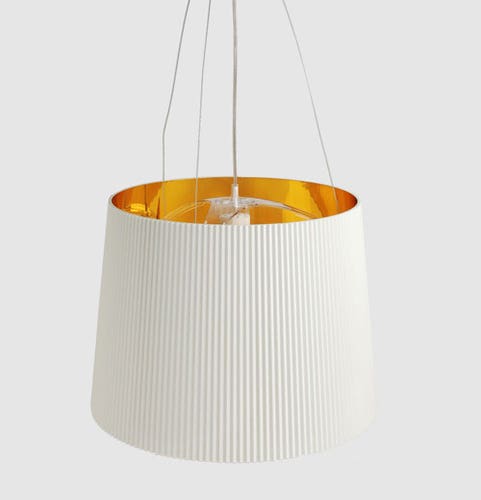 SUSPENSION GE OPAQUE OPAQUE BLANC / INTERIEUR DORE de KARTELL