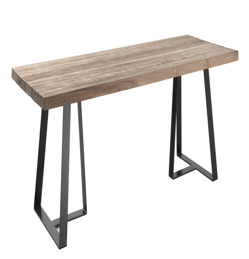 Table à manger rectangulaire FANNY, 250 x 110 cm, Teck naturel