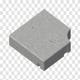 Kit de poids de coulée de béton de décoration, 4 pièces (env. 125 kg)
