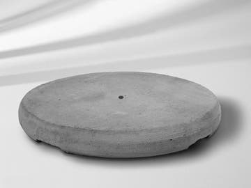 Socle en béton Z de 90 kg, Ø 75 × 11 cm Socle en béton Z de 90 kg, Ø 75 × 11 cm