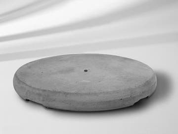 Socle en béton Z de 70 kg, Ø 75 × 9 cm Socle en béton Z de 70 kg, Ø 75 × 9 cm