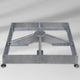 Socle M4, 180 kg, (pour 12 dalles 40 × 40 × 4 cm), 91 × 91 × 15.5 – 19.5 cm, en acier zingué 